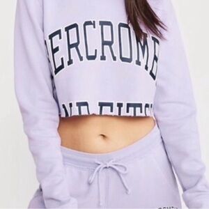 New Abercrombie cut off crop Sweatshirt M